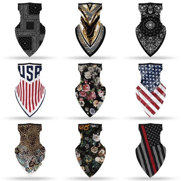 

outdoor sports seamless printing multifunctional headwear magic scarf neck gaiter fishing face mask#220, Black