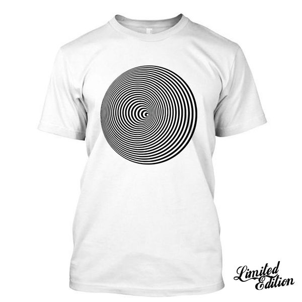

print tees short sleeve o-neck special effect concentric don't look funny t shirt tees men summer style