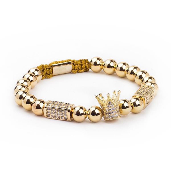 

men bracelet fashion stainless steel beads bracelet men jewelry charms bracelets for women pulseira men jewellery holiday gifts, Golden;silver