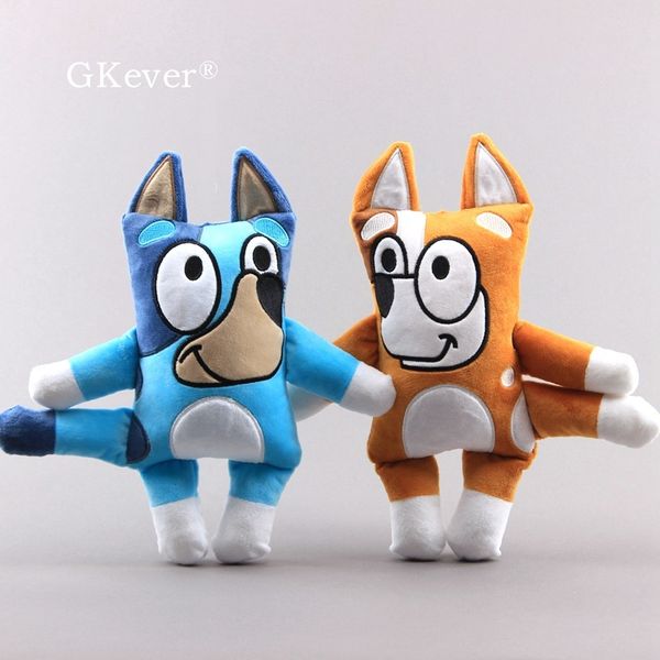

12" 30 cm cartoon tv blue bingo the dog plush toys doll stuffed animals toys hight quality toys peluche baby kids gift y200723
