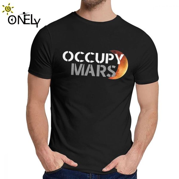 

occupy mars space x tee shirt casual o-neck summer for man pure cotton us size s-6xl big size camiseta