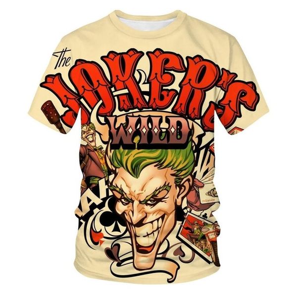 

new clown summer flame printed short sleeved and men3d 5xl 3d print shirts plus size hentai funny men clothing