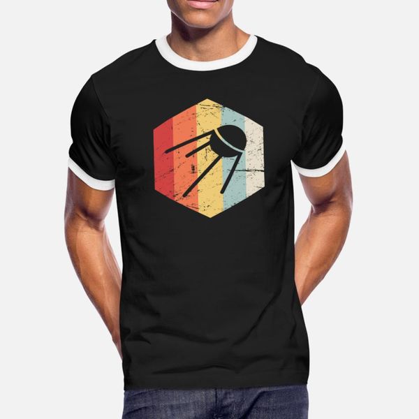 

retro sputnik icon t shirt men custom 100% cotton crew neck kawaii gift comical summer style kawaii shirt