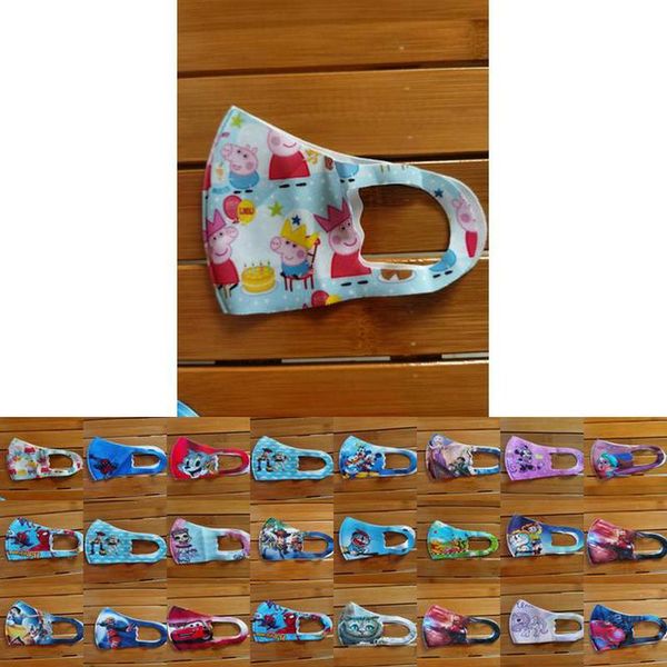 

10pcs mouth dhl kids mouth tapaboca fashion mask facecover face nose cartoon face face 4-12years protection character mask dmnlq