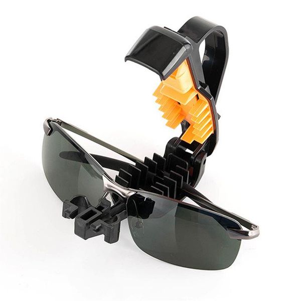 

car sun visor sunglasses holder eyeglasses clip universal car glasses cases fastener clip portable auto accessories, Black