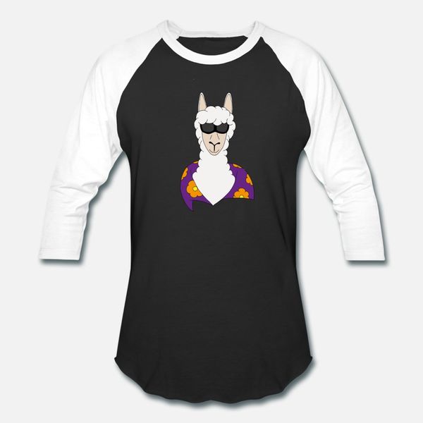 

alpaca hawaii pruple t shirt men designs 100% cotton o-neck kawaii fit funny casual summer letter shirt
