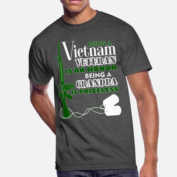 

будучи во вьетнаме ветеран дедушка тенниска мужчины печать с коротким рукавом s-3xl формальная известный новый стиль весна осень стандартная