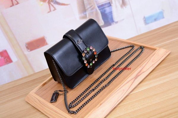

2020 classic ladies bag printed letter chain bag genuine leather wallet crossbody shoulder bag men women