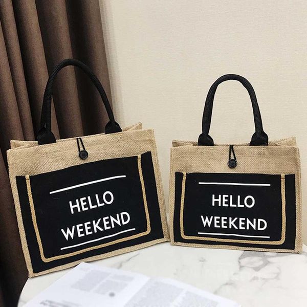 

women linen luxury tote large capacity female casual shoulder bag lady daily handbag fresh beach shopping bag hot