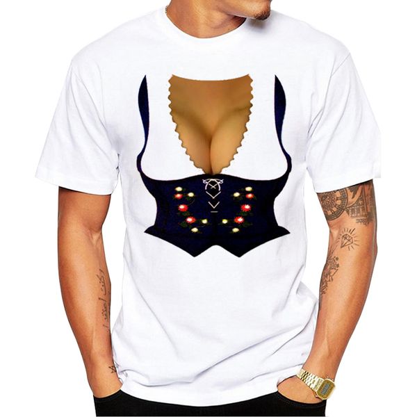 

teehub oktoberfest waitress men t-shirt o-neck short sleeve tshirts printed cool funny tees