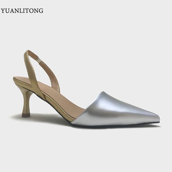 

autumn 2020 pre-order women's shoes korean version pointed toe fashion tip binding sandals back hollow shallow heels women, Black