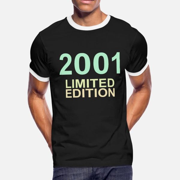 

2001 limited edition t shirt men create short sleeve round collar pattern interesting breathable spring autumn family shirt