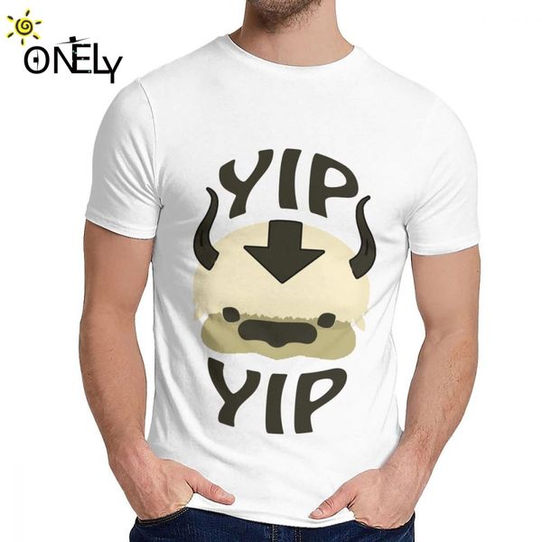 

classic round neck cartoon appa the last airbender avatar short sleeve graphic print 100% cotton tee us size s-6xl