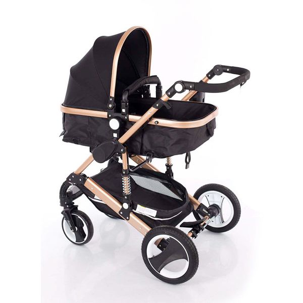 

3 in 1 can sit can lie folding high landscape two-sides child four seasons russia with car seat