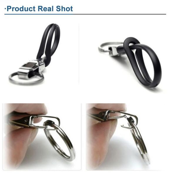 

keychain car men's pendant bright alloy material key chain convenient to carry car key chain accessories for products, Silver