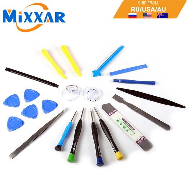 

zk20 dropshipping mobile phone diy 20 in 1 repair tools kit pry screwdriver tweezers set for hand tools set opening tool
