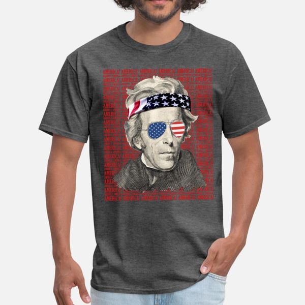 

andrew jackson america patriotic usa vintageusa g t shirt men designing cotton size s-3xl male crazy building summer vintage shirt