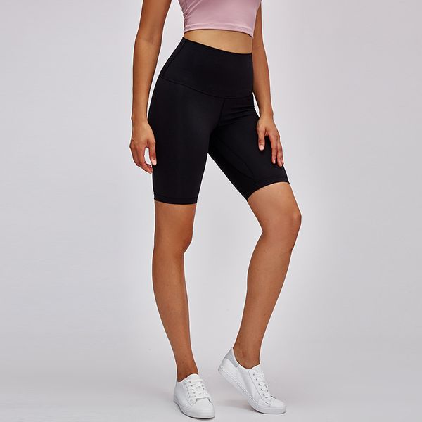 

nwt 2020 running short back waist fitness long bike short butter soft stretchy shorts sports shorts workout yoga workout, White;red
