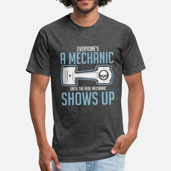 

mechanic: everyone's a mechanic until t shirt men printed cotton s-xxxl family sunlight casual summer style leisure shirt