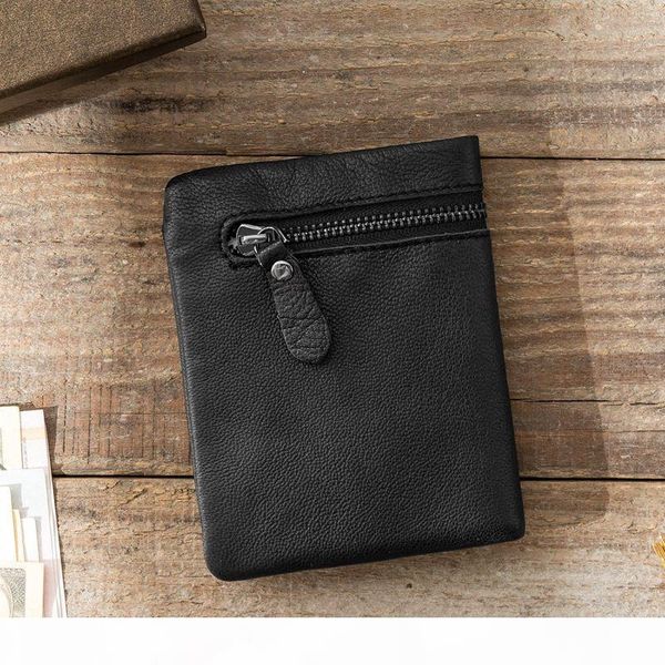 

2020 fashion leather men wallet leisure women wallet genuine leather wallets for men card holders purse c6050, Red;black