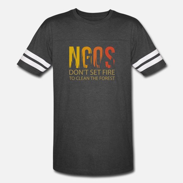 

non profit organizations ngos don t set fire t shirt men designing 100% cotton o neck original loose building summer slim shirt