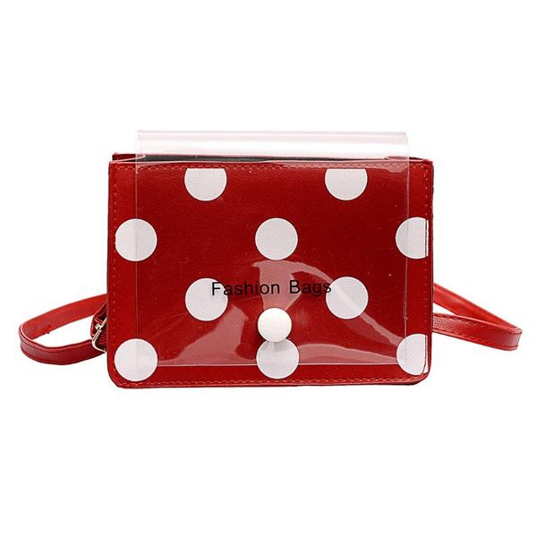 

women's handbag small square package fashion solid color wave point messenger bag shoulder bag jelly sac a main femme$5
