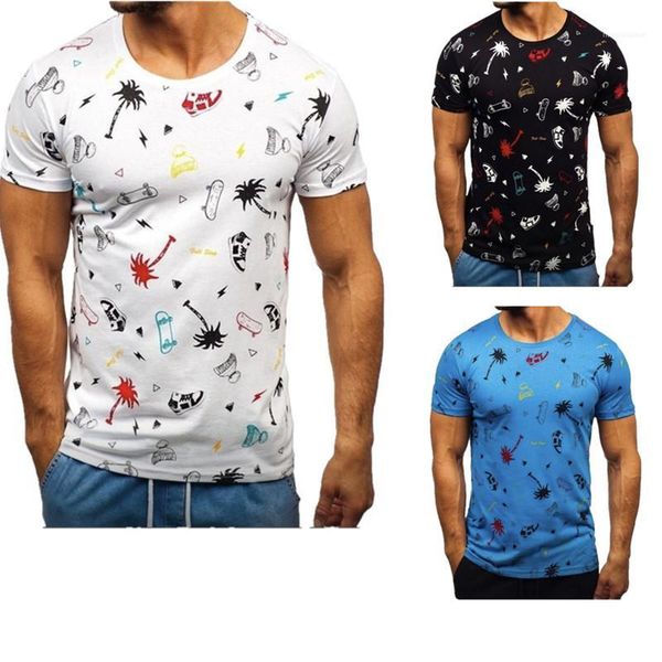 

natural color tees casual crew neck short sleeved tshirts mens clothing summer mens tshirt fashion cartoon panelled, White;black