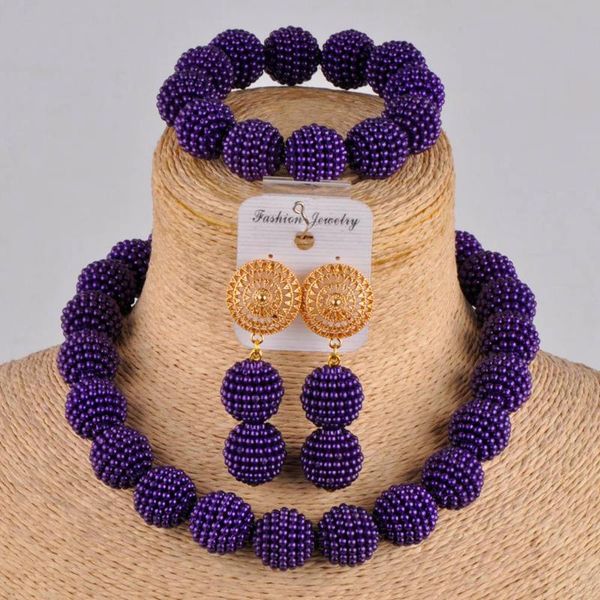 

majalia majalia африканский мода свадебные украшения нигерийский свадебная бижутерия женские наборы фиолетовый african бисера наборы zh-17, Silver