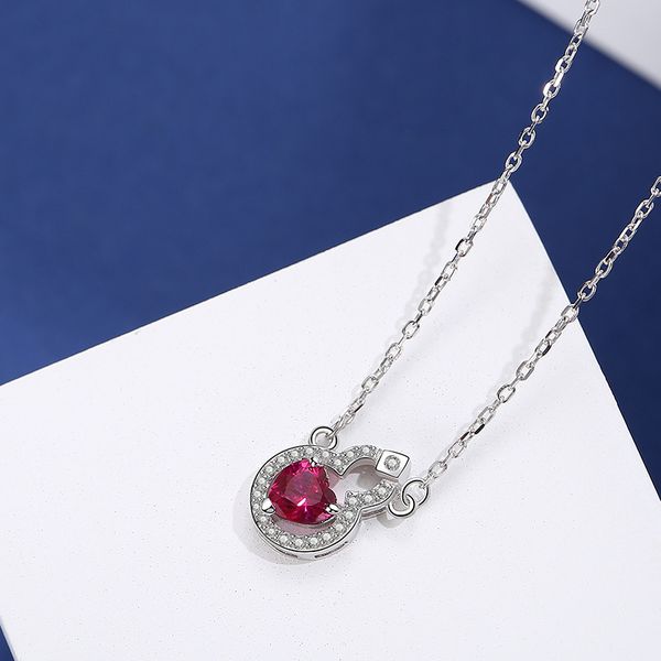 

s925 sterling wholesale silver 2020 new gourd love zircon necklace day-to-day small jewelry 925 bracelet stall sale