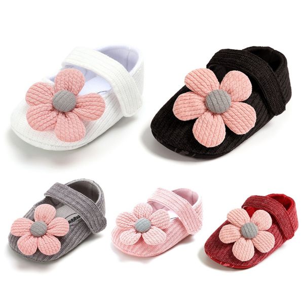 

baby girls floral knot shoes anti-slip shallow first walkers infant baby girl shoes girls toddler infant 0-18m