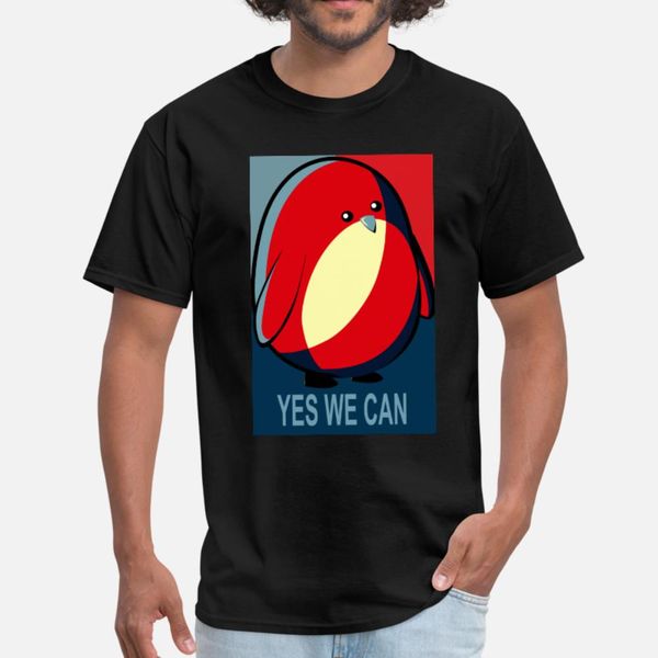 

penguin obama t shirt men designer 100% cotton round collar cool famous fashion summer letters shirt