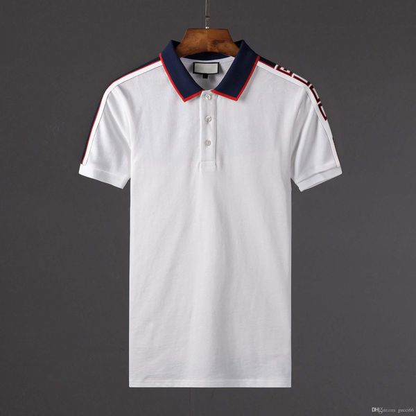 

2018 new spring summer leisure poloshirt medusa man shirt high street polo shirt size 3 xl in asia, White;black