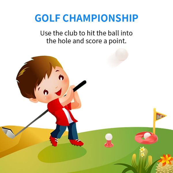 

kid golf set toy indoors play sport game clubs soft handlebar plastic safe baby gift for children golf ball