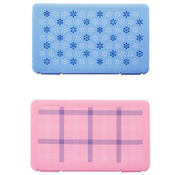 

2pc foldable mask box storage bag mouth face mask storage clip case holder case display container jewelry organizer accessories