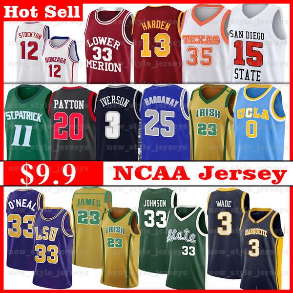 

auburn ncaa lsu тигры джерси шакил о'нил sooners hardaway молодые trae маркетт дэвид гэри робинсон пэйтон barkley basketball трикотажных изд, Black;red