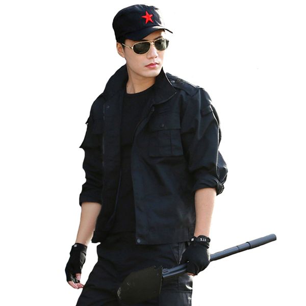 

tactical suit mens cargo suits set marine corps soldier sas army combat special forces security uniform clothes, Gray