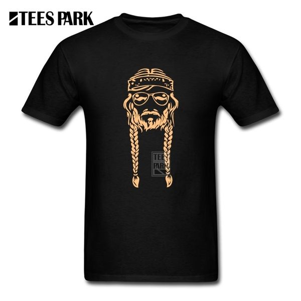 

men's clothes plus size t-shirt willie nelson outlaw male crew neck tees unique man awesome t shirts for men tee