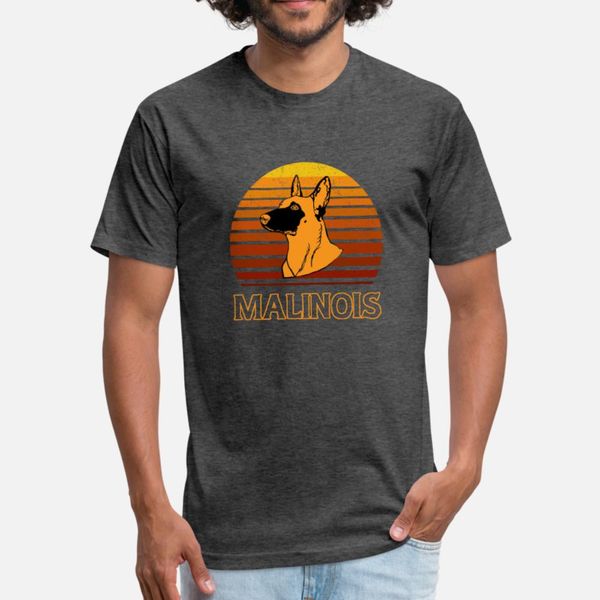 

vintage belgian malinois dog retro malinois t shirt men create tee shirt round collar formal sunlight fashion spring autumn trend shirt
