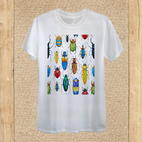 

bugs t - shirt wildlife design watercolour 100% cotton women fitness tee shirt