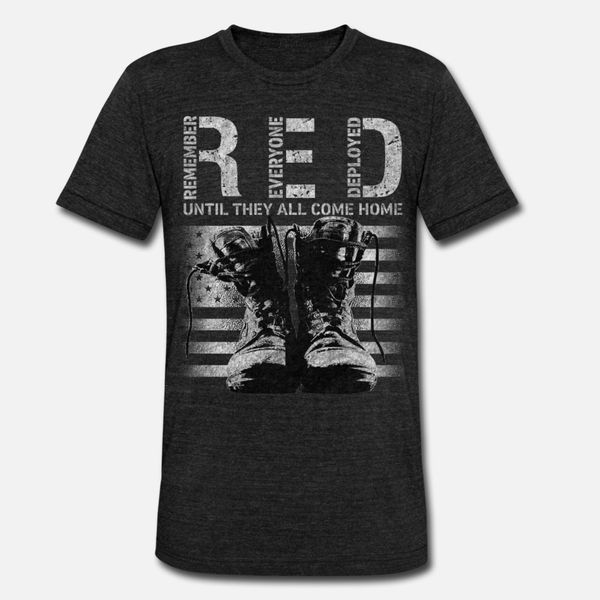 

remember everyone deployed red friday military t shirt men designer cotton s-3xl pattern fit authentic summer style vintage shirt