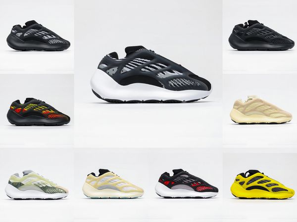 

classic 700 kanye west v3 wave runner azael tephra orange runner phosphor bone mens running shoes, Black