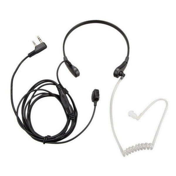 

headsets throat microphone vibration headset earpiece for two way radio baofeng uv-5r uv-82 uv-b6 bf-888s walkie talkie earphone