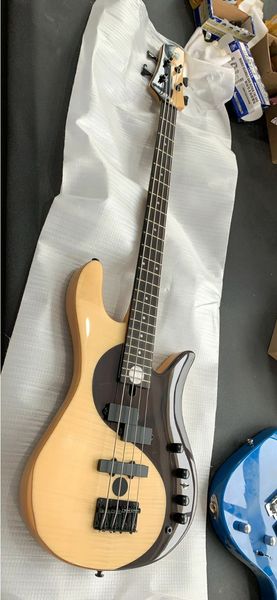 

alder wood body 4-string bass guitar butterfly luxury electric guitar