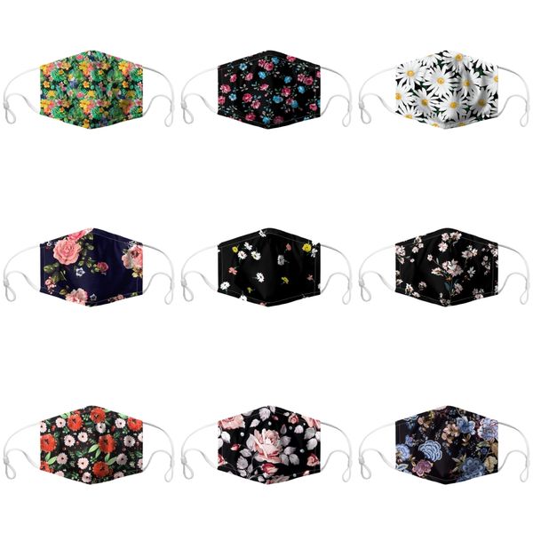 

party leopard print face mask cton air purifying anti dust pollution mask adults maskbreathable masks#294, Black