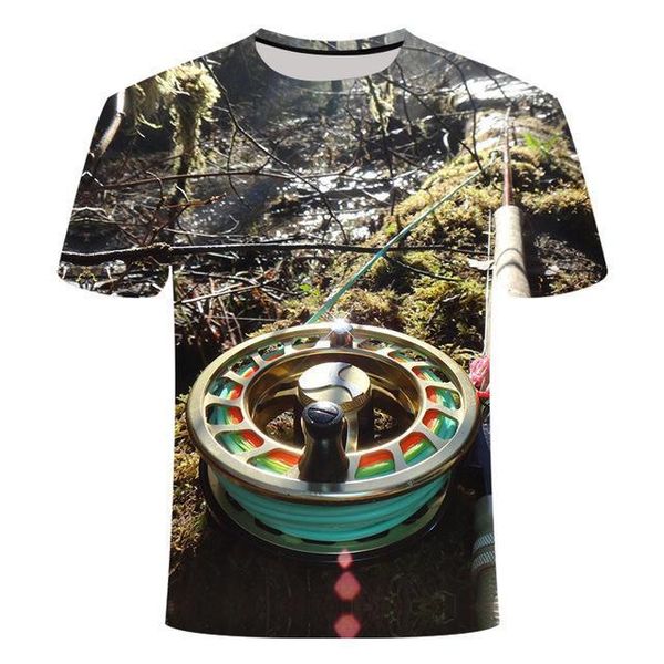 

fishing fun fish fishing rod 3d print shirts anime plus size horror men clothing