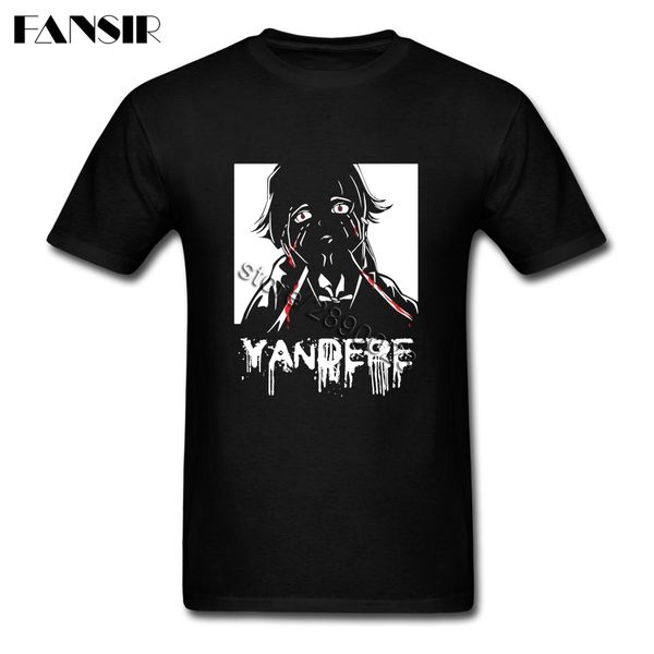 

new designing men's t-shirts anime yandere mirai nikki short sleeve 100% cotton crew neck t-shirt for tshirt