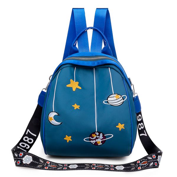 

floral elegant china female bag fashion colorful embroidery shoulder strap lady bag waterproof oxford woman backpack embroidery