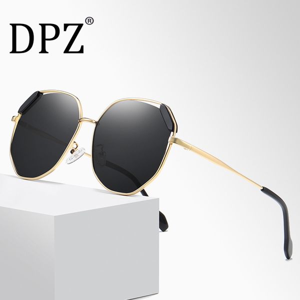 

2020 dpz new ladies uv protection sunglasses personality outdoor driving shade polarized sunglasses, White;black