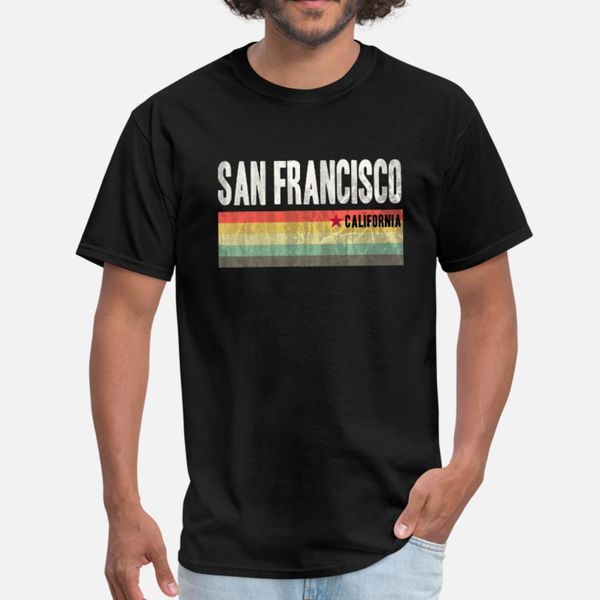

san francisco california design california t shirt men design short sleeve round neck normal sunlight new fashion summer unique shirt