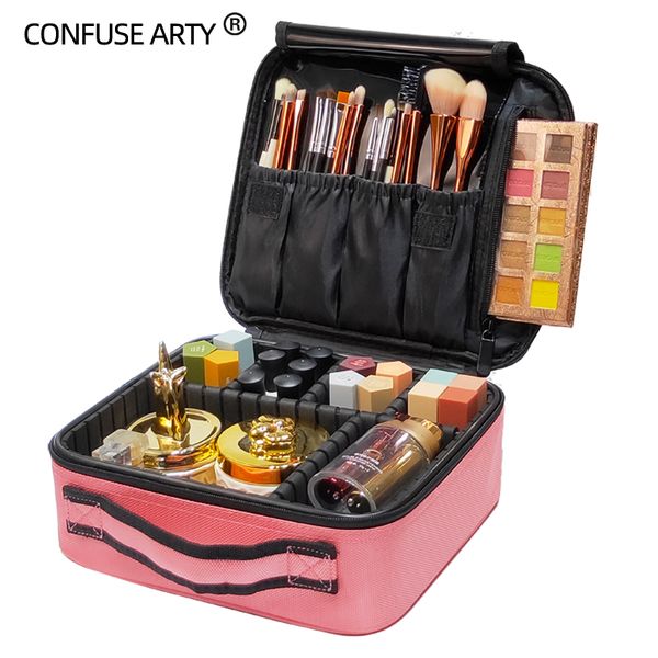 

professional portable cosmetic bag makeup case small simple travel waterproof storage box